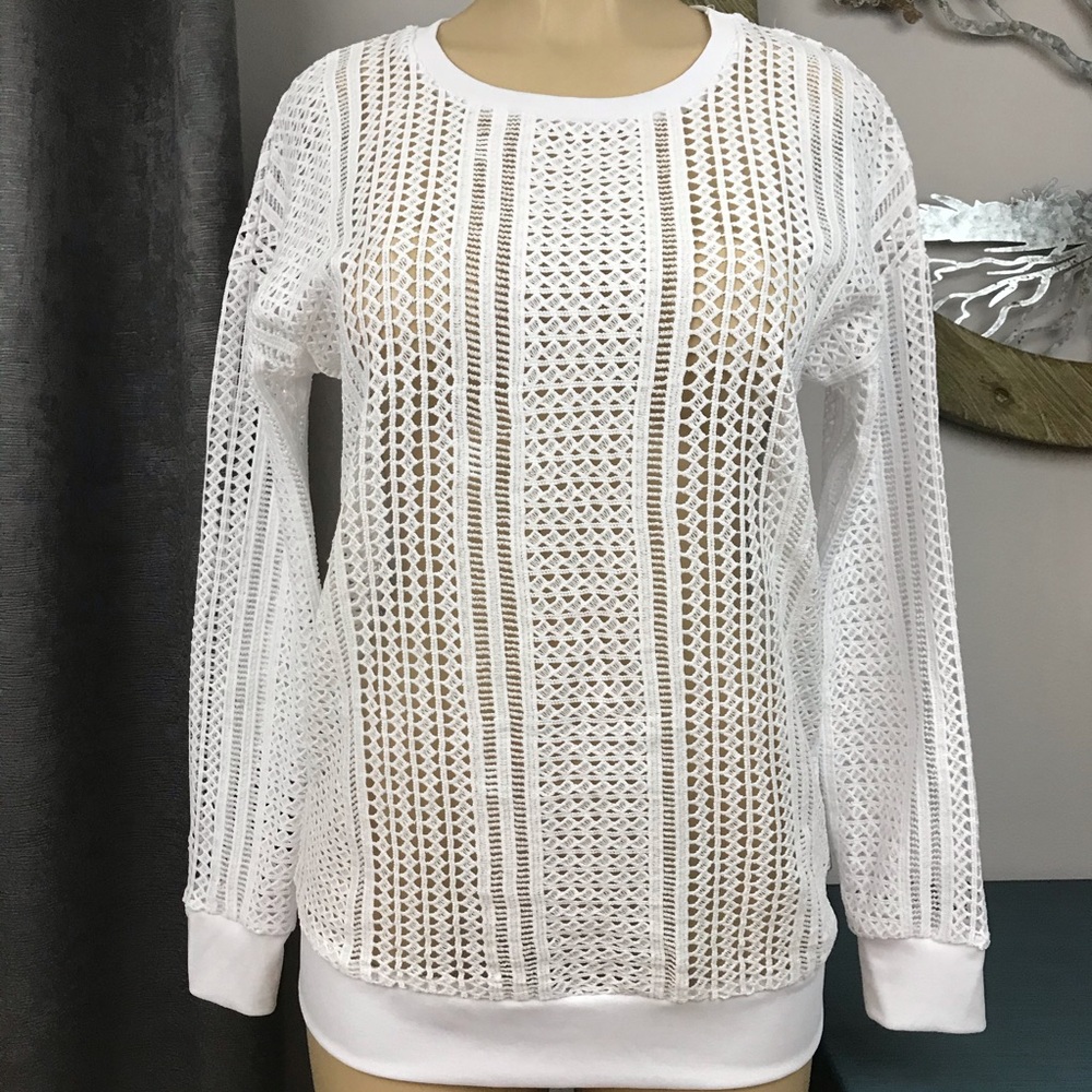 Fabletics Sophie Tunic Cover Up White Small